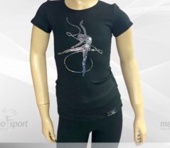 Tričko MERINO černé gymnastka