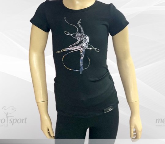 Tričko MERINO černé gymnastka