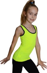 Tílko žluté černý lem