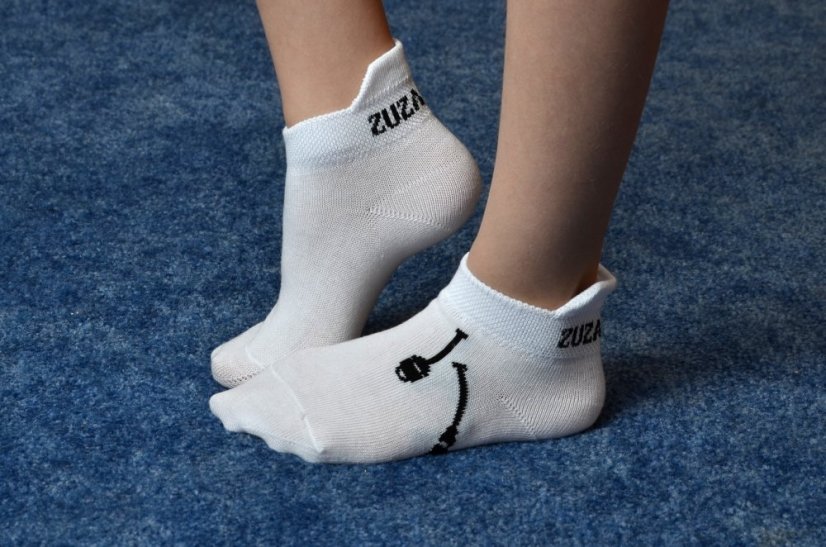 Ponožky bílé - velikost-chodidla: 35-37