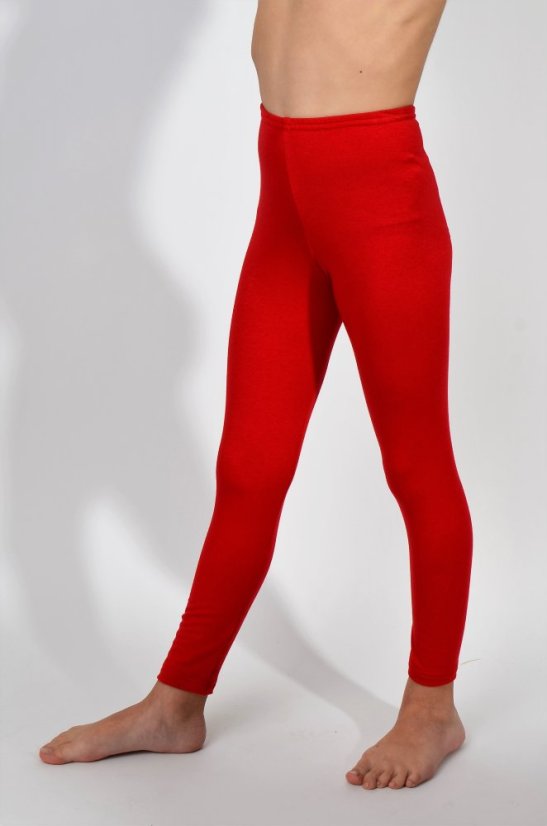 Legíny dlouhé červené - Velikost odevu: 146