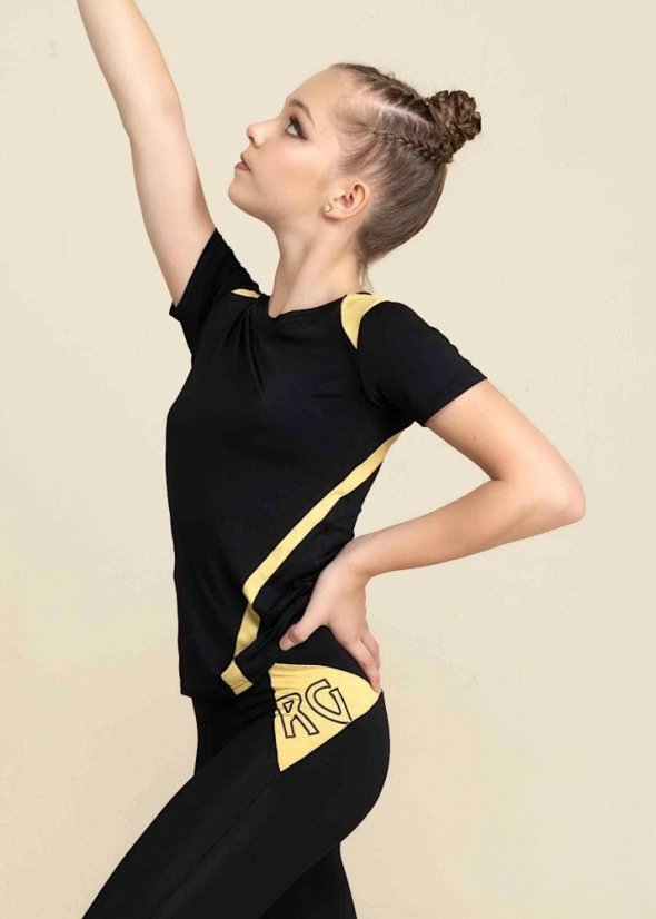 Tričko GP ARIANA černé (žlutá)