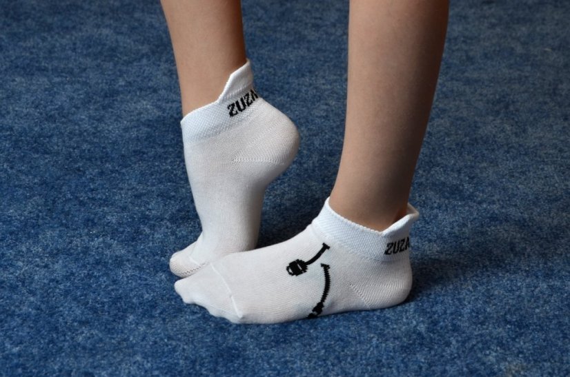 Ponožky bílé - velikost-chodidla: 38-40