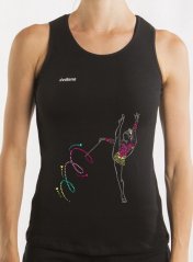 Tílko DVILLENA 10 gymnastka se stuhou