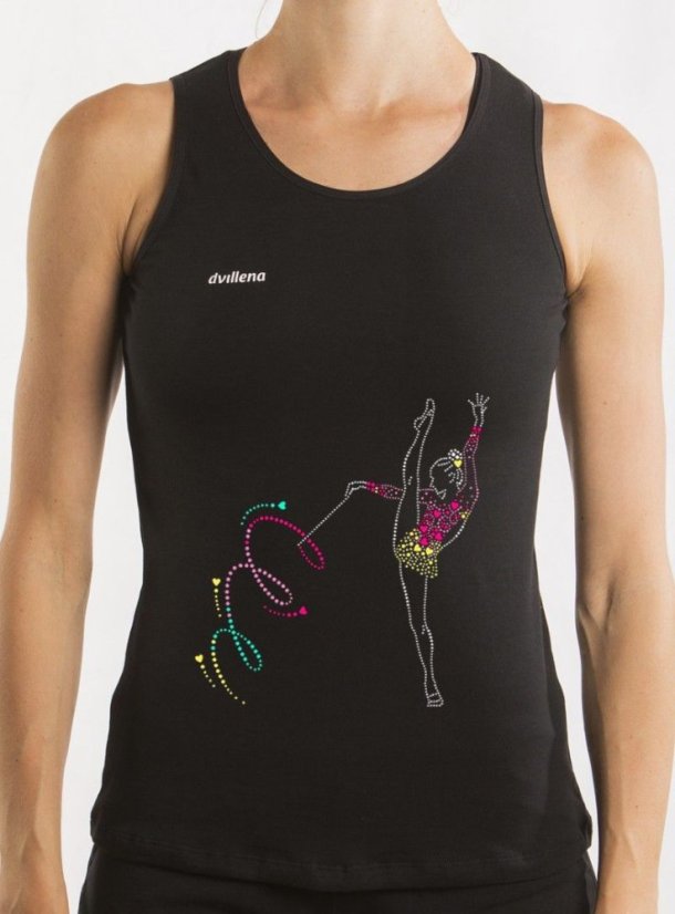 Tílko DVILLENA 10 gymnastka se stuhou