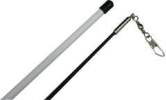 Tyčka ke stuze s karabinkou černá