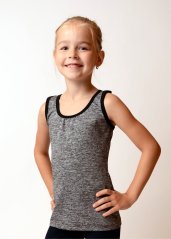 Tílko šedý melír