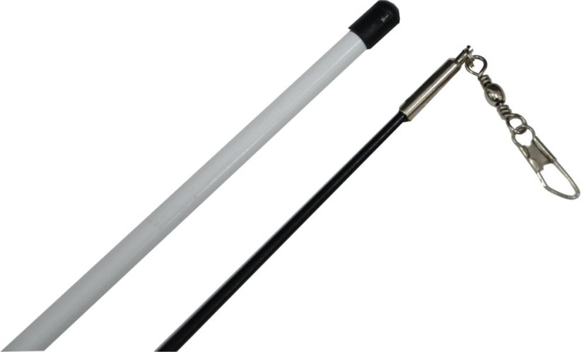 Tyčka ke stuze s karabinkou černá