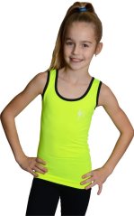 Tílko žluté černý lem